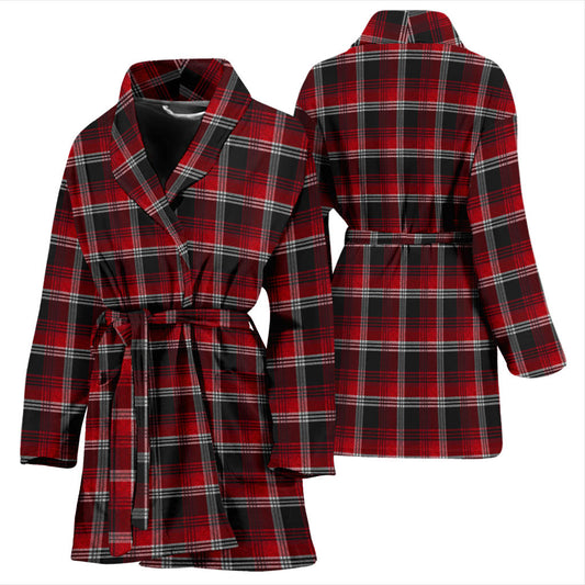 Womens Red Plaid Bath Robe