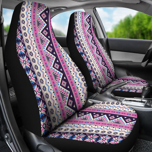 Pink Ethnic Car Seat Covers