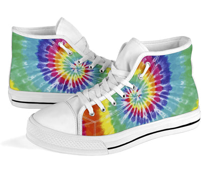 Tie Dye Rainbow Shoes High Top Sneakers for Women & Men – product image 3