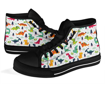 Cute Dinosaur Shoes Black Sole