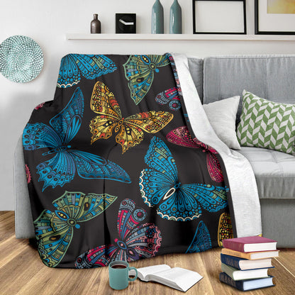 Colorful Butterflies Blanket