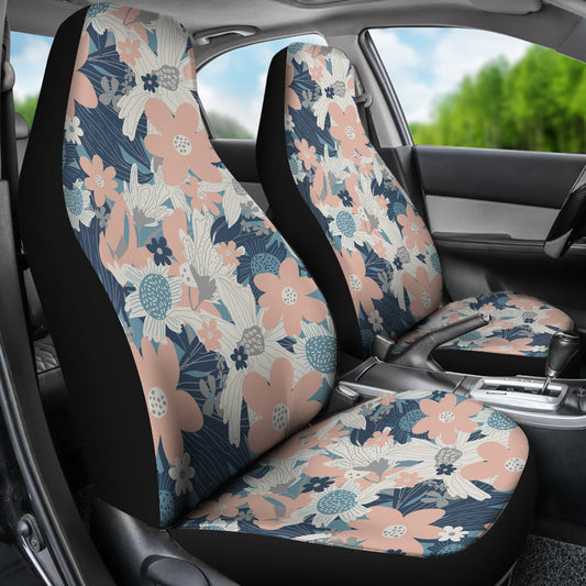 Abstract Flowers Car Seat Covers