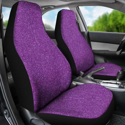Purple Confetti Print Printed Car Seat Covers