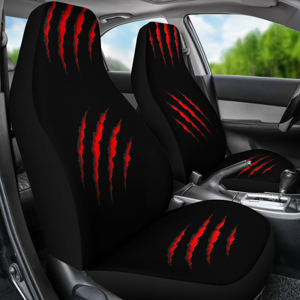 Red Claw Marks Car Seat Covers