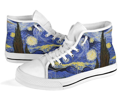 Van Gogh Starry Night High Top Shoes – product image 3