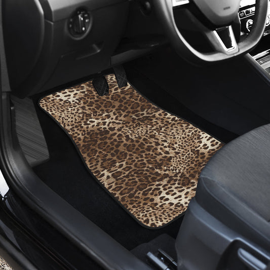 Leopard Print Car Floor Mats