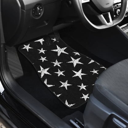 Black Stars Pattern Car Floor Mats