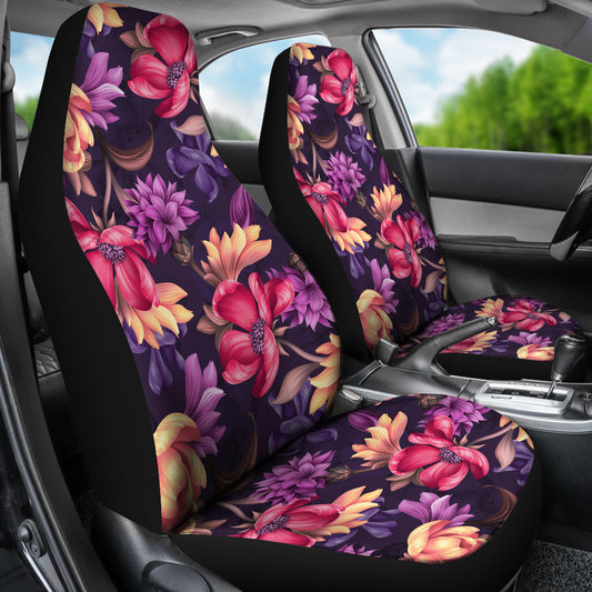 Colorful Flowers Car Seat Covers