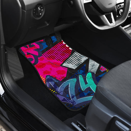 Colorful Graffiti Car Floor Mats