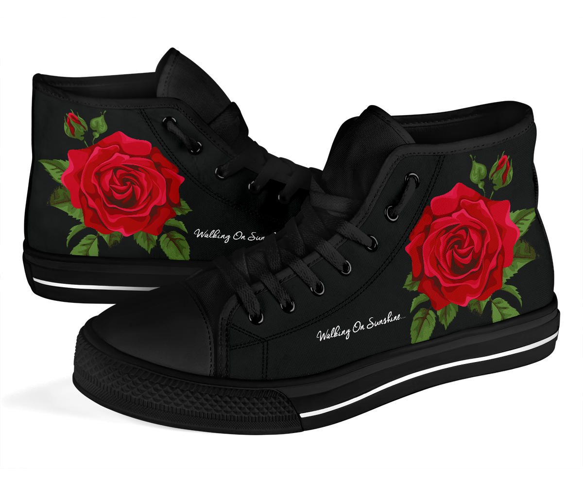 Walking on Sunshine Shoes with Rose High Top Shoes – product image 3