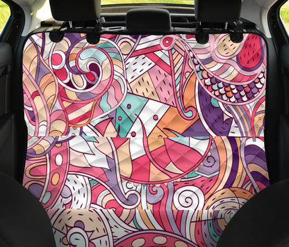 Colorful Decor Car Back Seat Pet Cover
