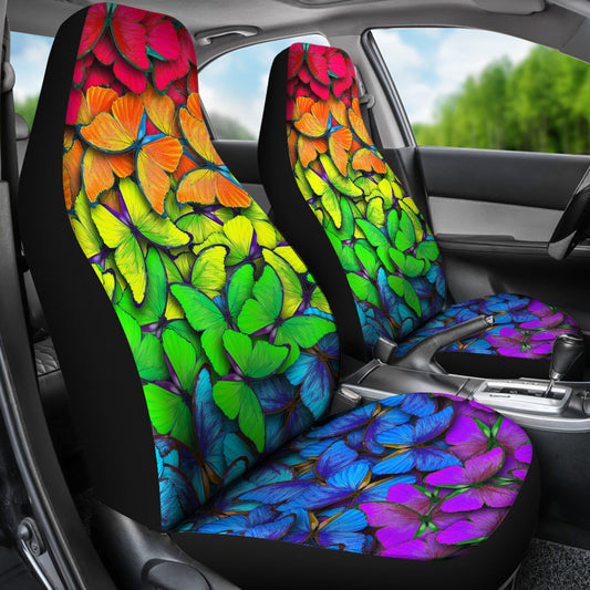 Colorful Butterflies Car Seat Covers