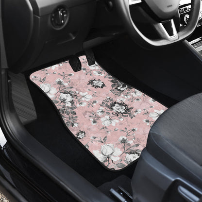 Pink Floral Car Floor Mats