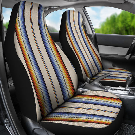 Rainbow Stripes Car Seat Covers