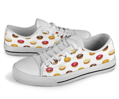 Cute Donuts Low Top Shoes – product image 3
