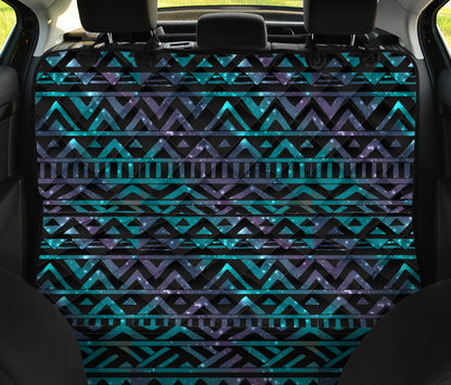 Black Tribal Car Back Seat Pet Cover
