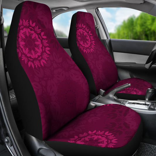 Magenta Mandalas Car Seat Covers