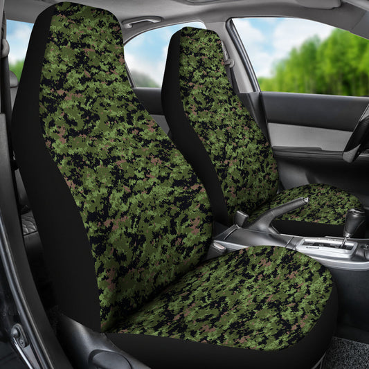 Army Green Digital Camouflage Car Seat Covers