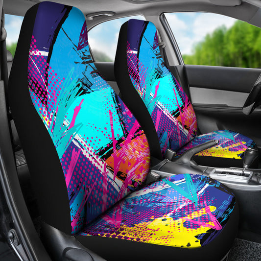 Colorful Abstract Car Seat Covers