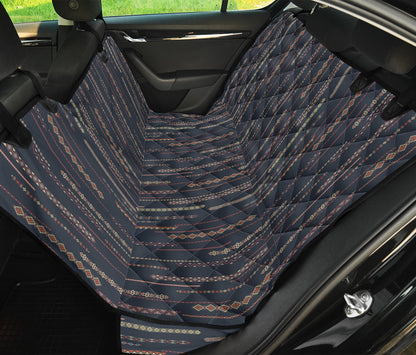 Boho Chic Bohemian Stripes Car Back Seat Pet Cover