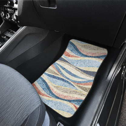 Abstract Waves Car Floor Mats
