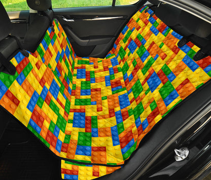 Colorful Lego Car Back Seat Pet Cover