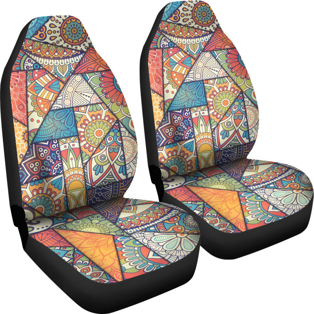 Colorful Mandalas Decor Car Seat Covers