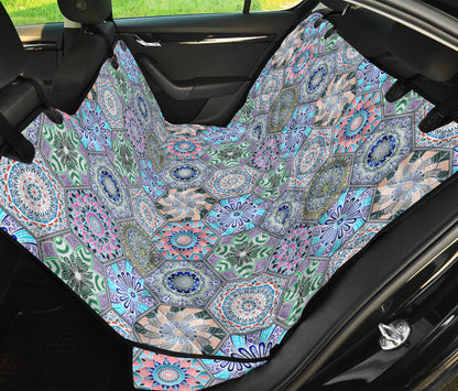 Mandalas Honeycomb Car Back Seat Pet Cover