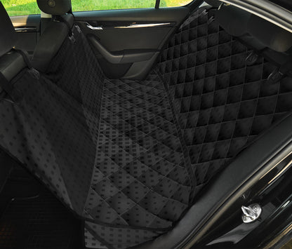 Dark Grey Abstract Car Back Seat Pet Cover
