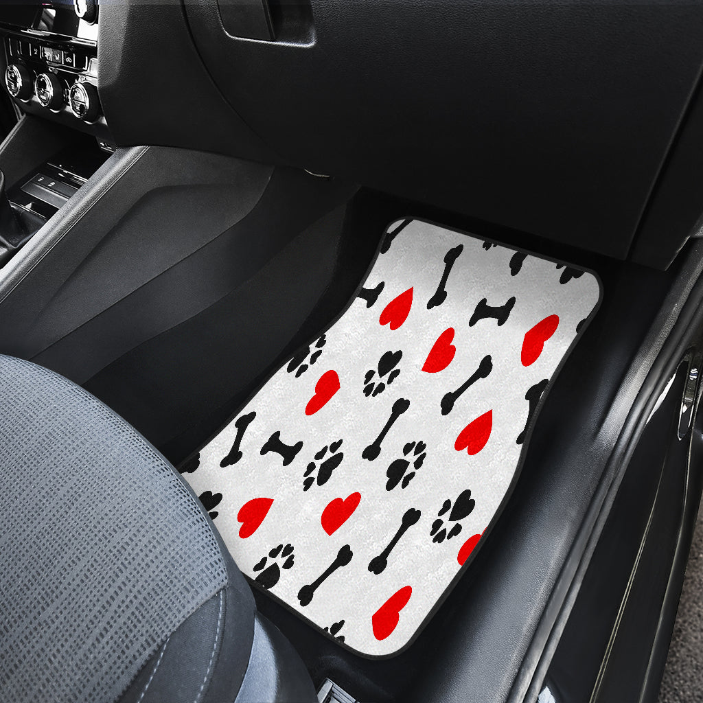 FRONT/BACK DOG LOVE CAR MATS