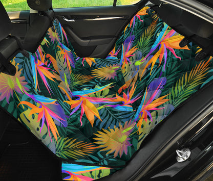 Colorful Plants Car Back Seat Pet Cover