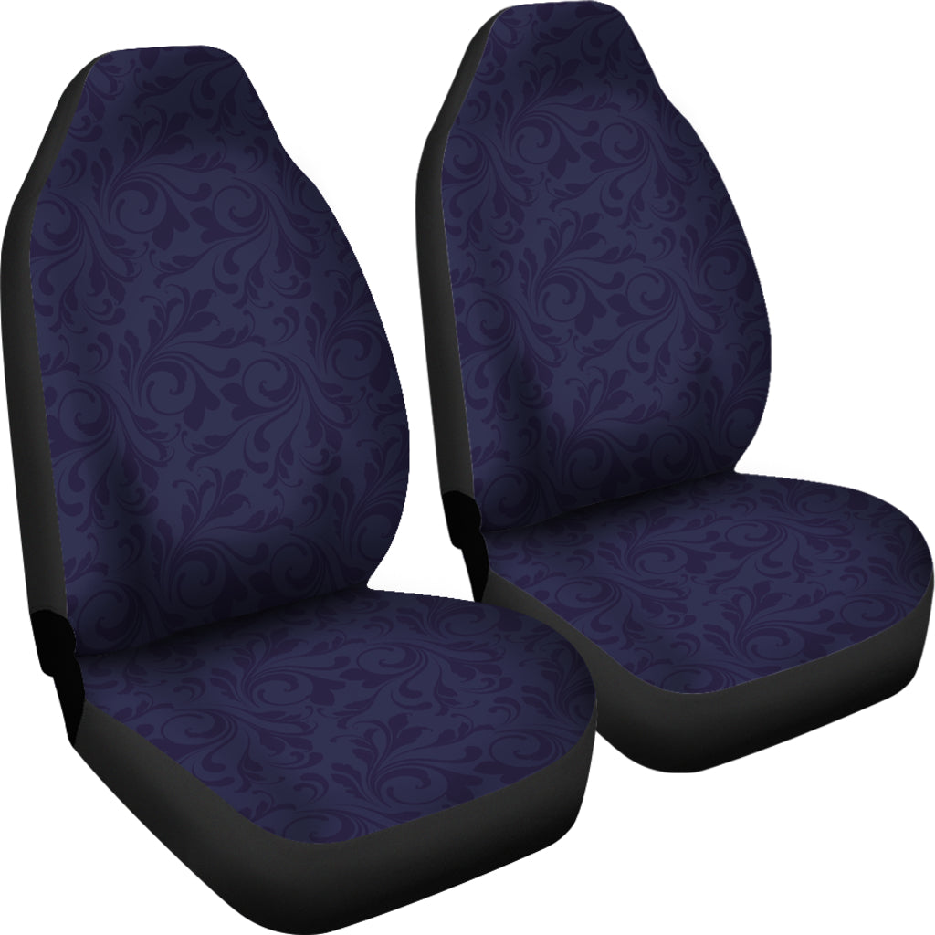 Navy Elegant Decor Printed Car Seat Covers