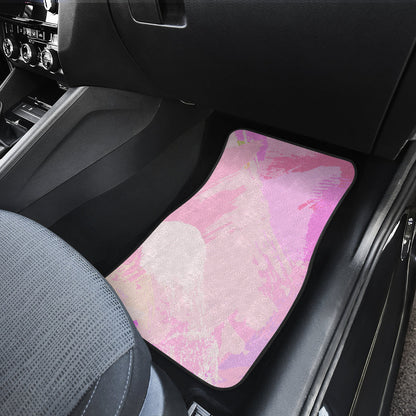 Pink Pastel Abstract Car Floor Mats