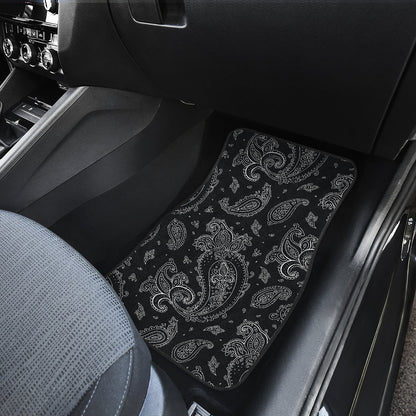 Black Elegant Decor Car Floor Mats