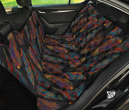 Dark Feathers Car Back Seat Pet Cover