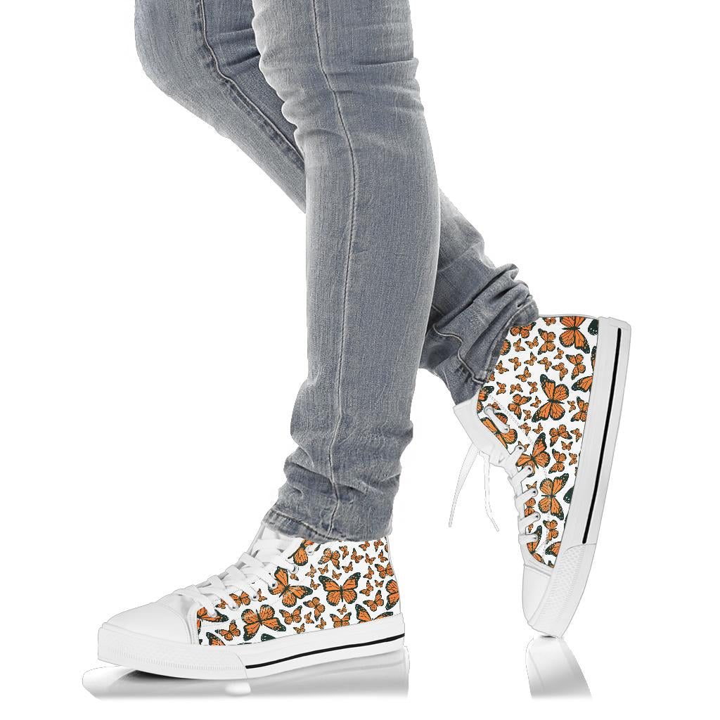 New Orange Butterfly High Top Shoes – product image 4