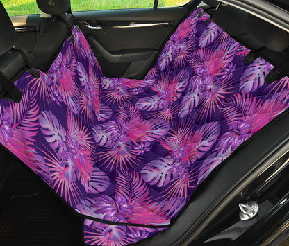 Purple Plants Car Back Seat Pet Cover