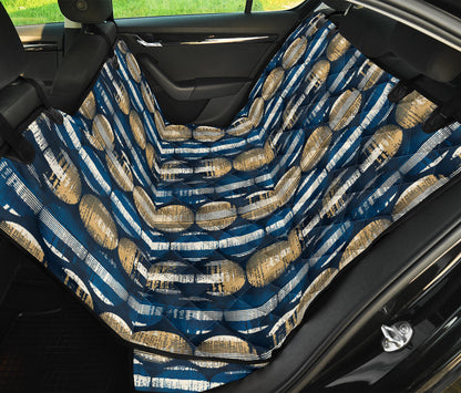Abstract Circle Stripes Car Back Seat Pet Cover