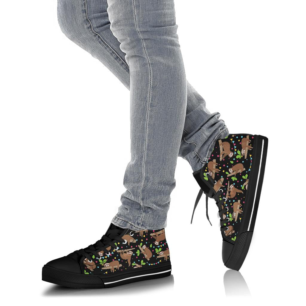 Lazy Sloth Shoes - Black Sole High Top Shoes – product image 4