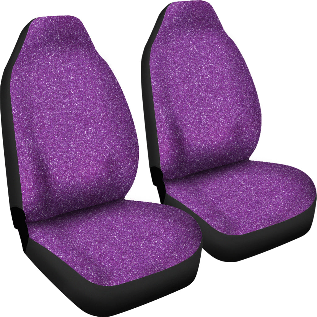 Purple Confetti Print Printed Car Seat Covers