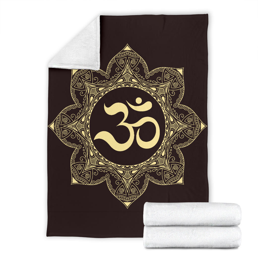Om Aum Mandala Blanket