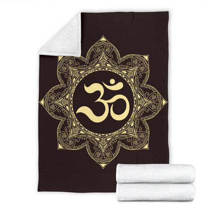 Om Aum Mandala Blanket
