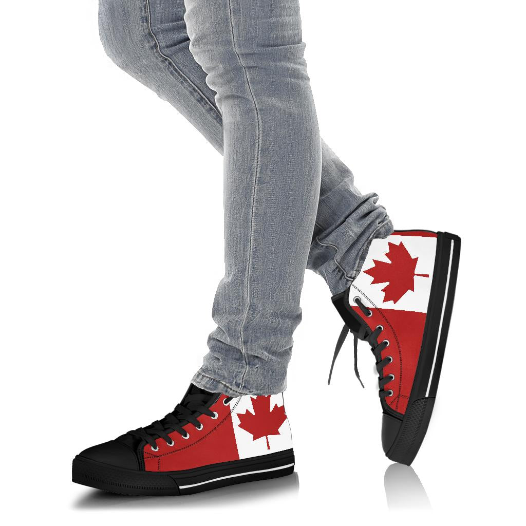 Canada Flag Shoes Black Sole
