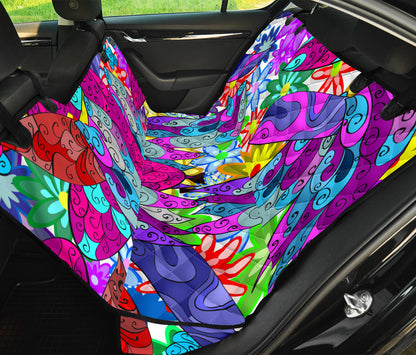 Colorful Decor Car Back Seat Pet Cover