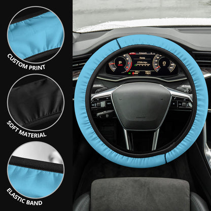 Light Blue Steering Wheel Cover