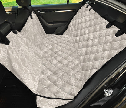 Elegant Floral Decor Car Back Seat Pet Cover
