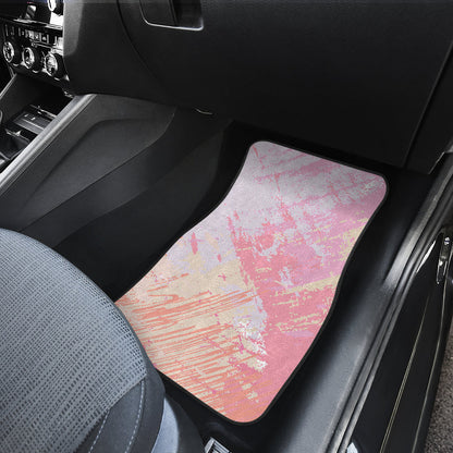Pink Pastel Abstract Car Floor Mats
