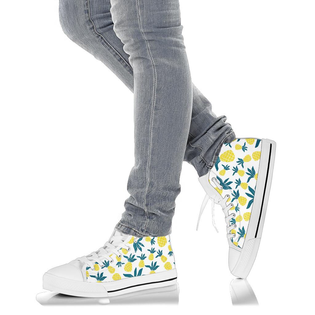Yellow Pineapple High Top Shoes – product image 4