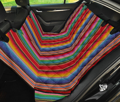Rainbow Strpes Car Back Seat Pet Cover