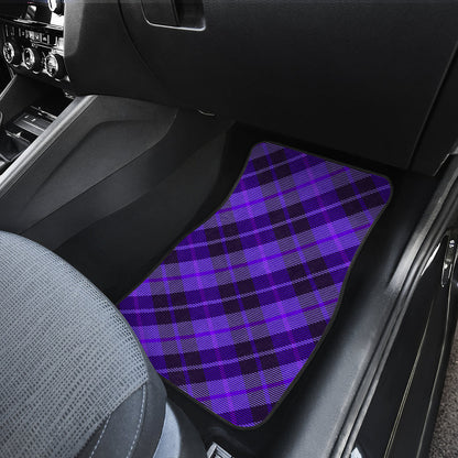 Purple Plaid Car Floor Mats